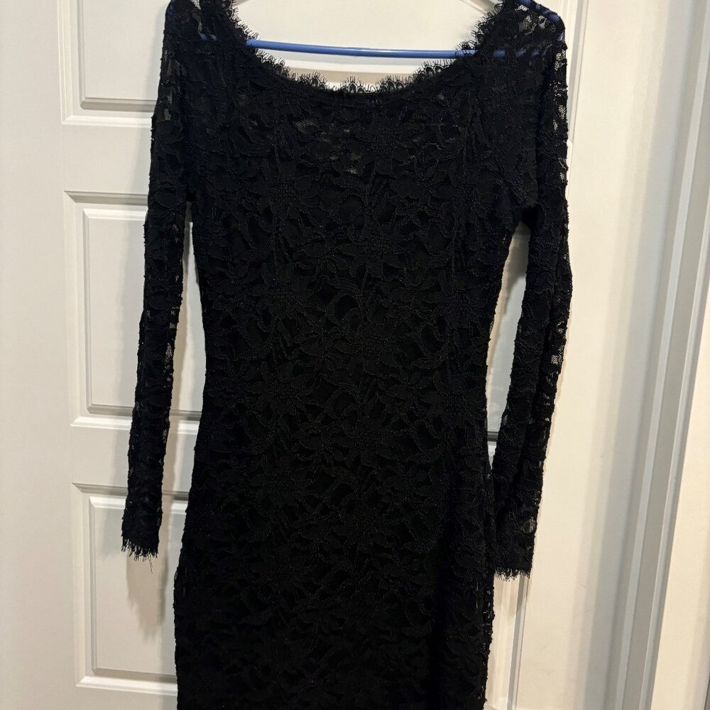 Black Lace Cocktail Dress